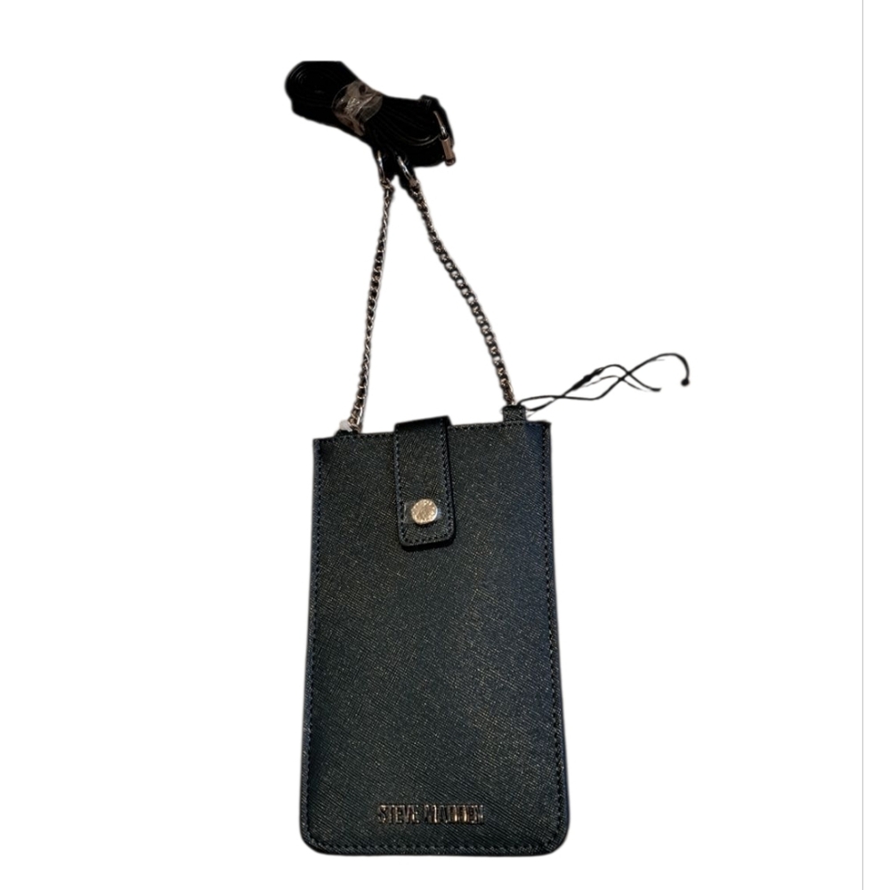 Steve Madden Dark Green Crossbody Cell Phone Credit Card Holder